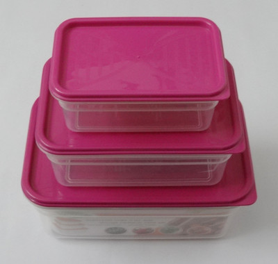 

Bager - 2 L PP (Polypropylene) Grocery Container(Pack of 3, Pink)