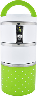 

Agromech 3 Layers Lunch Box - 1230 ml Plastic Grocery Container(Green)