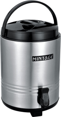 Mintage Water Container - 6000 ml Steel Grocery Container(Silver)
