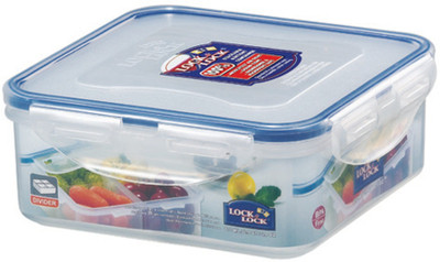 LOCK & LOCK Classics Rectangular Food with Leak Proof Locking Lid - 870 ml Plastic Fridge Container(Clear)