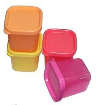 

Tupperware - 80 ml Plastic Grocery Container(Pack of 4, Multicolor)