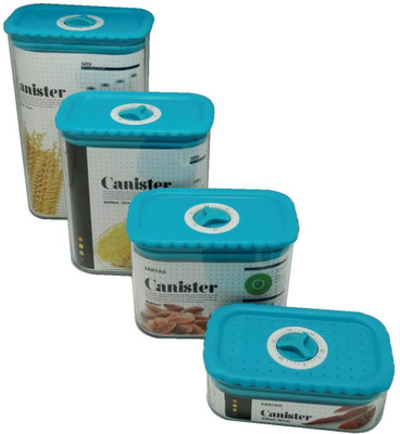 

LoveHome VARYAG - 2000 ml Plastic Grocery Container(Pack of 4, Blue)