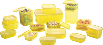 

MasterCook - 200 ml, 330 ml, 1630 ml, 150 ml, 500 ml, 700 ml PP (Polypropylene) Grocery Container(Pack of 17, Yellow)