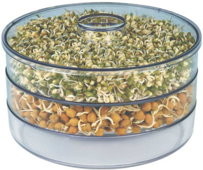 46% OFF on Patidar Polymers Healthy Sprout Maker ( Medium ) - 1800 ml Plastic Grocery Container(White, Clear) 46% OFF on Patidar Polymers Healthy Sprout Maker ( Medium ) - 1800 ml Plastic Grocery Container(White, Clear)