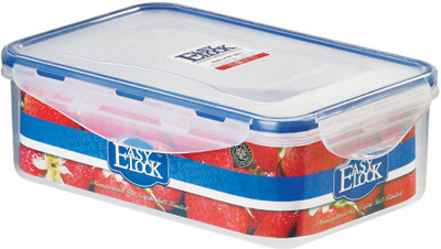 

Easy Lock Stackable 100% Airtight & Leakproof, Reusable, BPA Free, FDA Approved - 1150 ml PP (Polypropylene) Grocery Container(Clear, Blue), Blue;clear