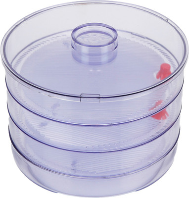Toss 3 Bin Sprout Maker - 2800 ml Plastic Grocery Container(Clear) available at flipkart for Rs.220