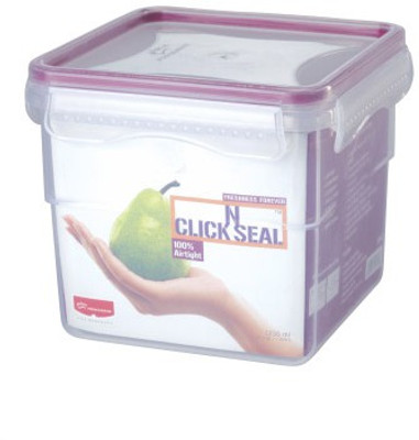

Princeware - 1235 ml Plastic Grocery Container(Pink, White)