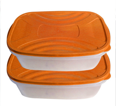 

Velgo - 1680 ml Plastic Grocery Container(Pack of 2, Orange)