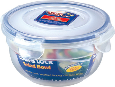 8% OFF on LOCK & LOCK Nestables Round Salad Bowl - 480 ml Plastic Fridge Container(Clear)