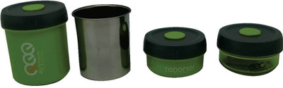 

LoveHome TEDMEI - 460 ml Steel, Plastic Grocery Container(Pack of 3, Green)