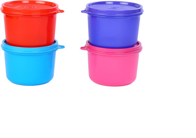 Signoraware Plastic Grocery Container  - 450 ml(Pack of 4, Multicolor)