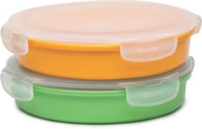 

ektra - 990 ml Melamine Grocery Container(Pack of 2, Green, Yellow)