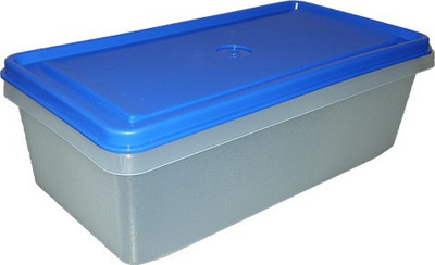 

Tupperware - 2200 ml Plastic Grocery Container(Blue, White)