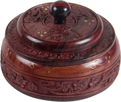 

Fab Handicraft - 250 ml Wood Spice Container(Brown)