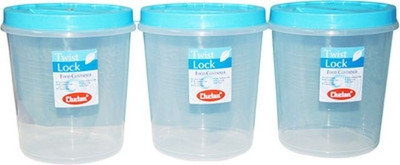 

Chetan 3 Pc Twist/7 Ltr - 7000 ml Plastic Grocery Container(Pack of 3, Clear)