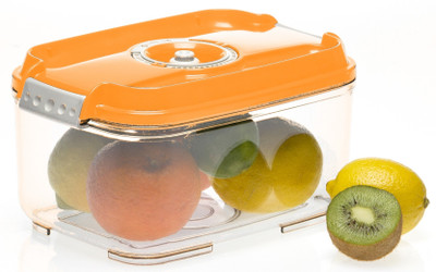 

Rodak Kitchen Vacuum Container 2 L orange - 2000 ml Plastic Grocery Container(Orange)
