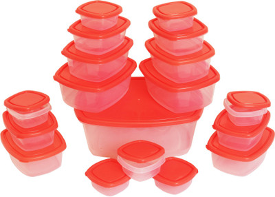 

Flipkart SmartBuy 18 Piece Refrigerator Storage Containers(Pack of 18, Red)