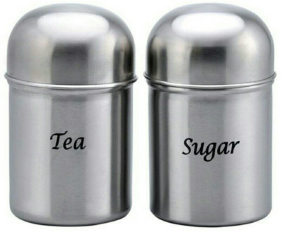 

Rituraj Tea & sugar container set of 2 - 550 ml, 550 ml Steel Tea Coffee & Sugar Container(Pack of 2, Silver)