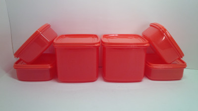 26% OFF on Nayasa - 2000 ml, 650 ml Plastic Grocery Container(Pack of 6, Red) 26% OFF on Nayasa - 2000 ml, 650 ml Plastic Grocery Container(Pack of 6, Red)