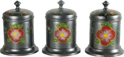 

Gaarv Multipurpose Storage Needs - 500 ml Steel Grocery Container, Spice Container, Utility Box(Pack of 3, Grey)