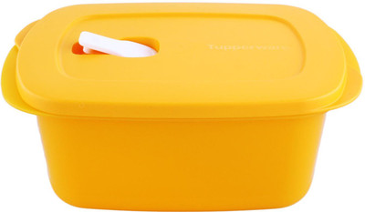 

Tupperware Crystal Wave Rectangular - 1.7 L PP (Polypropylene) Grocery Container(Yellow)