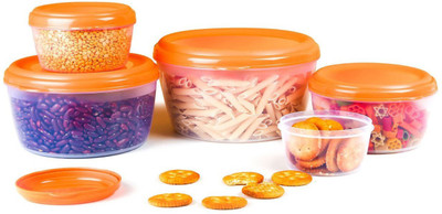 

Cello - 16000 ml Plastic Grocery Container(Pack of 5, Orange)
