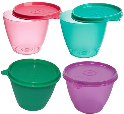 20% OFF on Tupperware - 450 ml Plastic Grocery Container(Pack of 4, Red, Green, Blue, Purple) 20% OFF on Tupperware - 450 ml Plastic Grocery Container(Pack of 4, Red, Green, Blue, Purple)