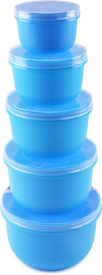 

SONAL Store Fresh - 2100 ml, 1350 ml, 900 ml, 600 ml, 350 ml PP (Polypropylene) Grocery Container(Pack of 5, Blue)