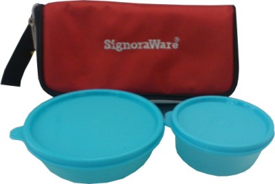 

Signoraware Kit Lunch With Bag - 300 ml, 200 ml Plastic Food Storage(Pack of 2, Blue)