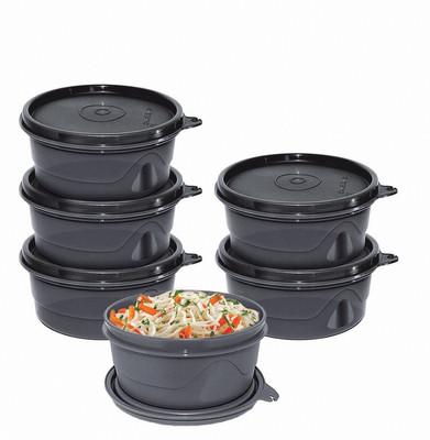 

Cello Max Fresh Round Black - 375 ml PP (Polypropylene) Grocery Container(Pack of 6, Black)