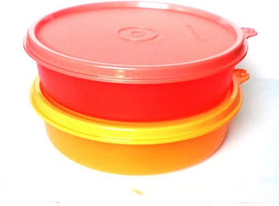 

Tupperware Medium Handy Bowl - 230 ml Plastic Grocery Container(Pack of 2, Red)