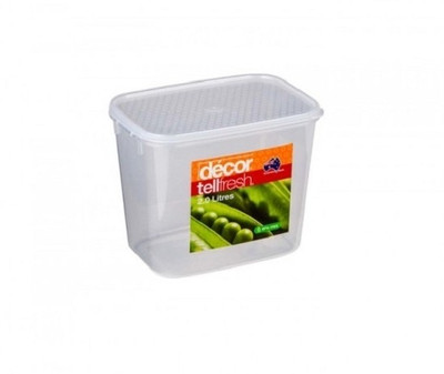 

Decor Tellfresh Oblong Tall 2.0 L - 2000 ml Plastic Grocery Container(Clear)