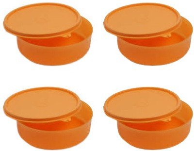 

Tupperware - 300 ml Plastic Grocery Container(Pack of 4, Orange)