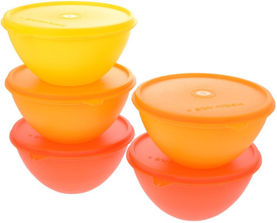 

Herware 104 H - 4800 ml Plastic Grocery Container(Pack of 5, Multicolor)