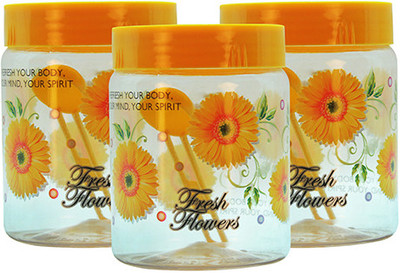 GPET Print Magic Container - Yellow - Set of 3 - 1000 ml Plastic Grocery Container(Pack of 3, Yellow) GPET Print Magic Container - Yellow - Set of 3 - 1000 ml Plastic Grocery Container(Pack of 3, Yellow)