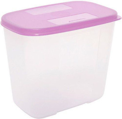 

Tupperware - 1000 ml Plastic Grocery Container(White, Pink), Pink;white