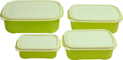 

Dealfinity Amaze Space Saver - 300 ml, 600 ml, 1200 ml, 1800 ml Polypropylene Grocery Container(Pack of 4, Green)
