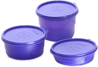 

Cello - 225 ml, 375 ml, 550 ml Plastic Grocery Container(Pack of 3, Purple)