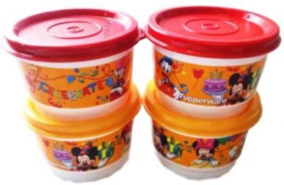 

Tupperware - 125 ml Plastic Grocery Container(Pack of 4, Multicolor)