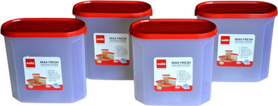 

Cello - 2400 ml Plastic Grocery Container(Pack of 4, Red)