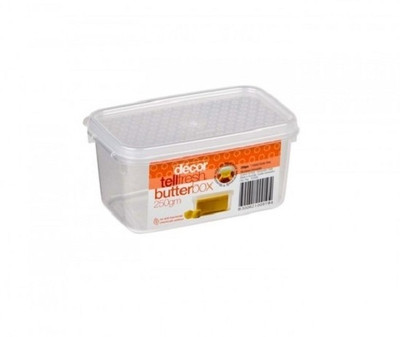 

Decor Tellfresh Butter Box 250 gm - 250 ml Plastic Grocery Container(Clear)