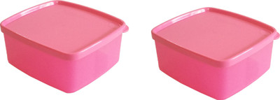 

Tupperware - 450 ml Plastic Grocery Container(Pack of 2, Pink)