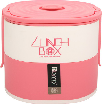 

Home Creations 2 layer lunch box - 1 L Plastic Grocery Container(Pack of 2, Purple)