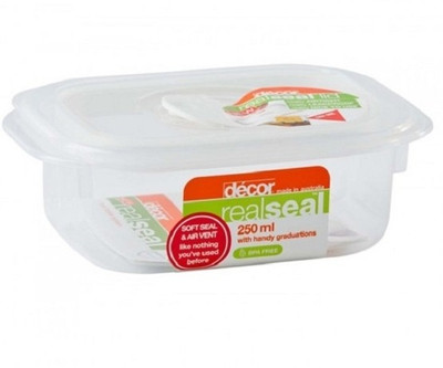 

Decor Realseal Oblong 250 ml - 250 ml Plastic Grocery Container(Clear)