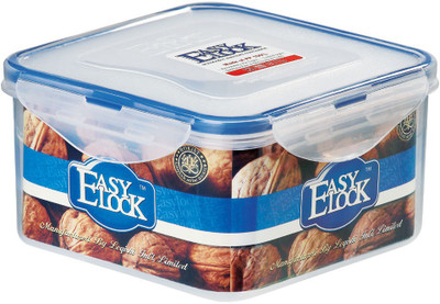 

Easy Lock Stackable 100% Airtight & Leakproof, Reusable BPA Free, FDA Approved - 1250 ml PP (Polypropylene) Grocery Container(Clear, Blue), Blue;clear
