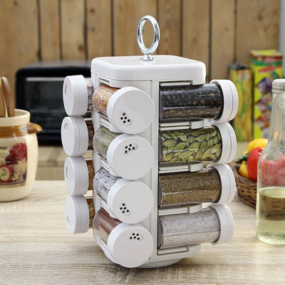 

JVS - 100 ml PP (Polypropylene) Spice Container(Pack of 16, White)