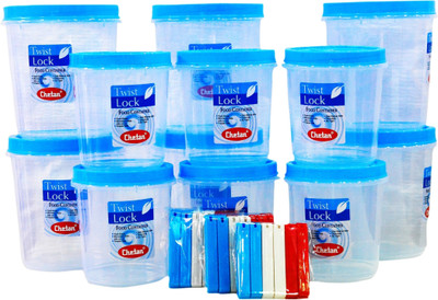 

Chetan 30 Pc Twist - 2000 ml Plastic Grocery Container(Pack of 30, Clear)