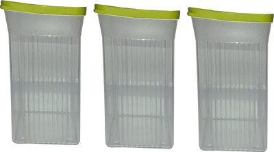 

Tupperware - 250 ml Plastic Grocery Container(Pack of 3, Green)