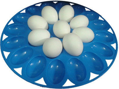 

La Belle Egg tray - 2 dozen Plastic Egg Container(Blue)
