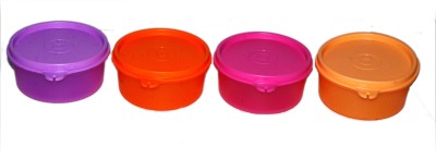 TUPPERWARE Plastic Grocery Container  - 250 ml(Pack of 4, Purple, Red, Pink, Orange)